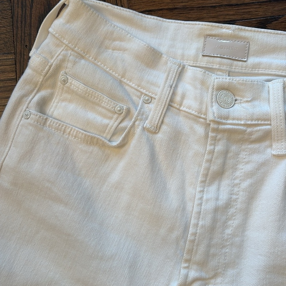 MOTHER Women's Cream Jeans